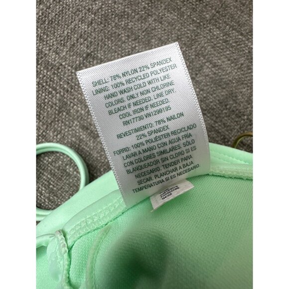 Wild Fable Bikini Tops XS Green & Lilac With Adjustable Straps Removable Pads - Picture 7 of 9